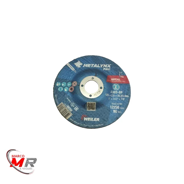 Disco de corte aço pro Metalynx 125x2.5x22.23mm.png
