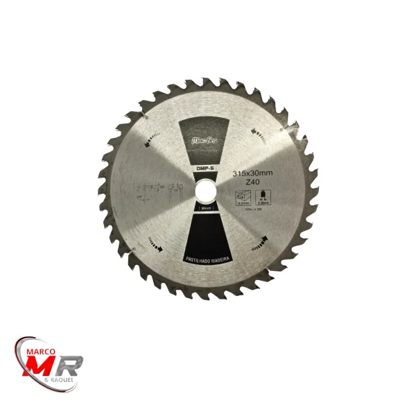 Disco pastilhado para madeira 315mm 40 dentes Macfer.png