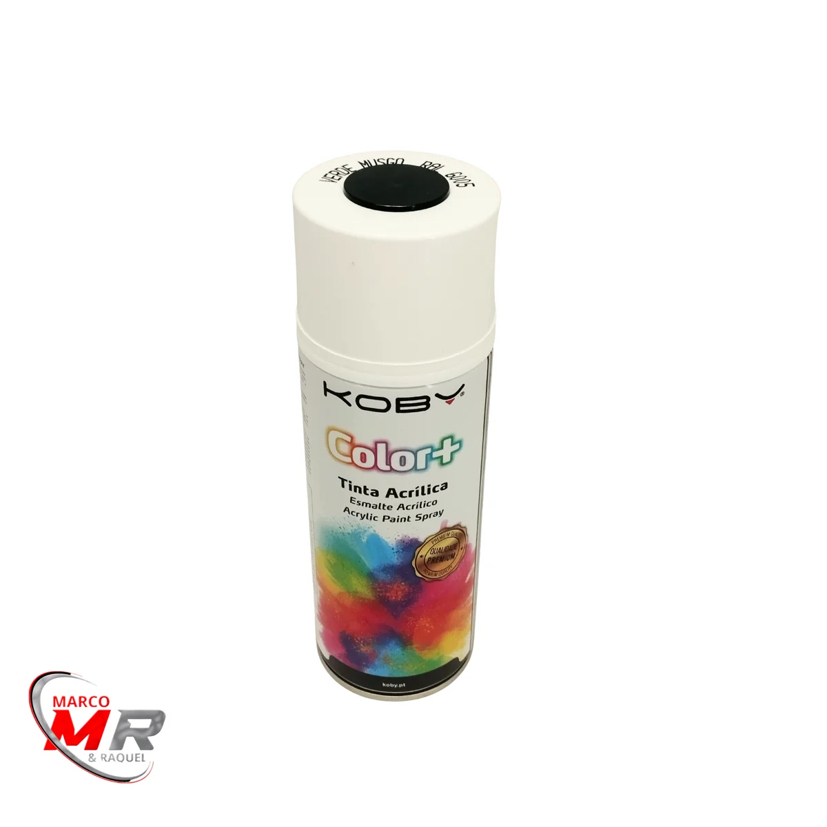 Spray acrilico verde musgo RAL 6005 400ml KOBY1.png
