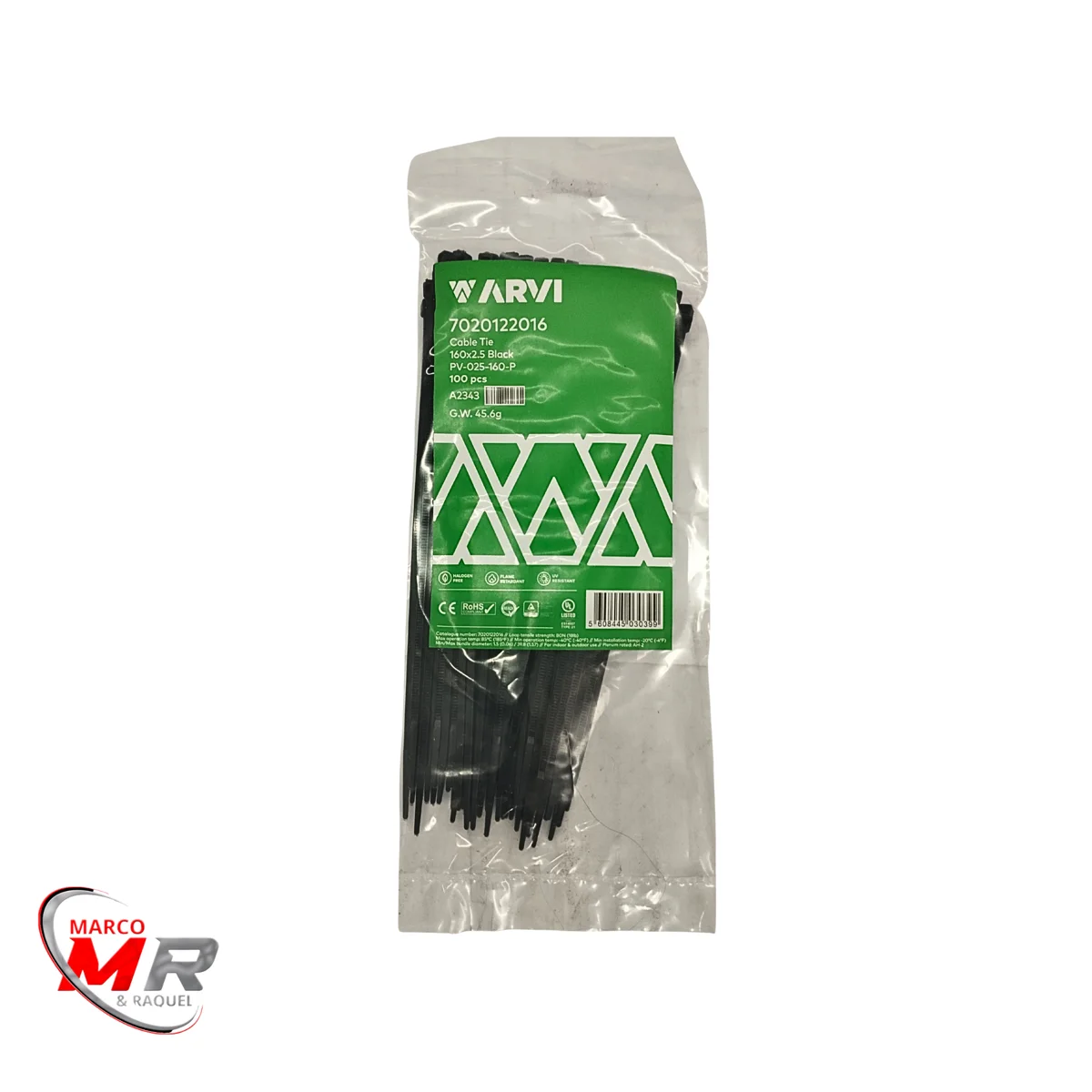 Abraçadeira de serrilha preta 2.5x160mm ARVI 1.png Abraçadeira de serrilha preta 2.5x160mm ARVI 1.png